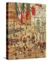 The Piazza of St. Marks, Venice-Maurice Brazil Prendergast-Stretched Canvas