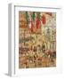 The Piazza of St. Marks, Venice-Maurice Brazil Prendergast-Framed Giclee Print