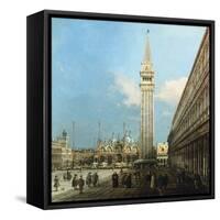 The Piazza S. Marco, Venice, looking East-Canaletto (Giovanni Antonio Canal)-Framed Stretched Canvas