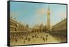 The Piazza San Marco, Venice, Looking East-null-Framed Stretched Canvas