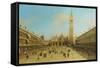 The Piazza San Marco, Venice, Looking East-null-Framed Stretched Canvas