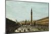 The Piazza San Marco, Venice Looking East-Francesco Guardi-Mounted Giclee Print