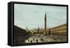 The Piazza San Marco, Venice Looking East-Francesco Guardi-Framed Stretched Canvas