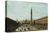 The Piazza San Marco, Venice Looking East-Francesco Guardi-Stretched Canvas