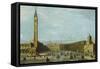 The Piazza San Marco, Venice Looking West-Francesco Guardi-Framed Stretched Canvas