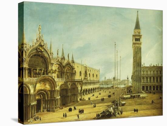 The Piazza San Marco, Venice-Michele Marieschi-Stretched Canvas