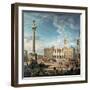 The Piazza Santa Maria Maggiore, 1752-Giovanni Paolo Pannini-Framed Giclee Print