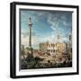 The Piazza Santa Maria Maggiore, 1752-Giovanni Paolo Pannini-Framed Giclee Print