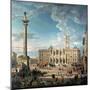 The Piazza Santa Maria Maggiore, 1752-Giovanni Paolo Pannini-Mounted Giclee Print