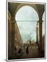 The Piazza, Venice, C1756-Canaletto-Mounted Giclee Print