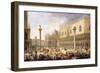 The Piazzetta, Venice, from the Bacino-Luca Carlevarijs-Framed Giclee Print