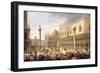 The Piazzetta, Venice, from the Bacino-Luca Carlevarijs-Framed Giclee Print