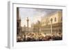 The Piazzetta, Venice, from the Bacino-Luca Carlevaris-Framed Giclee Print