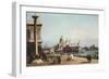 The Piazzetta Venice, Looking Towards the Dogana and Santa Maria Della Salute-Bernardo Bellotto-Framed Giclee Print