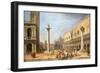 The Piazzetta, Venice, Looking Towards the Piazza San Marco-Luca Carlevaris-Framed Giclee Print