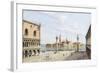 The Piazzetta, Venice, with San Giorgio Maggiore Beyond-Antonietta Brandeis-Framed Giclee Print