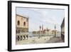 The Piazzetta, Venice, with San Giorgio Maggiore Beyond-Antonietta Brandeis-Framed Giclee Print