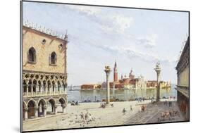 The Piazzetta, Venice, with San Giorgio Maggiore Beyond-Antonietta Brandeis-Mounted Giclee Print