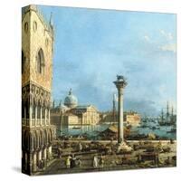 The Piazzetta, Venice, with the Bacino di S. Marco and the Isola di S. Giorgio Maggiore-Canaletto (Giovanni Antonio Canal)-Stretched Canvas