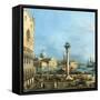 The Piazzetta, Venice, with the Bacino di S. Marco and the Isola di S. Giorgio Maggiore-Canaletto (Giovanni Antonio Canal)-Framed Stretched Canvas