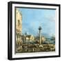 The Piazzetta, Venice, with the Bacino di S. Marco and the Isola di S. Giorgio Maggiore-Canaletto (Giovanni Antonio Canal)-Framed Giclee Print