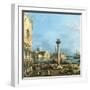 The Piazzetta, Venice, with the Bacino di S. Marco and the Isola di S. Giorgio Maggiore-Canaletto (Giovanni Antonio Canal)-Framed Giclee Print