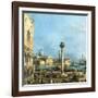 The Piazzetta, Venice, with the Bacino Di S. Marco and the Isola Di S. Giorgio Magiore-Canaletto-Framed Giclee Print