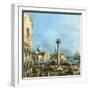 The Piazzetta, Venice, with the Bacino Di S. Marco and the Isola Di S. Giorgio Magiore-Canaletto-Framed Giclee Print