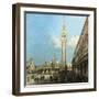 The Piazzetta, Venice, with the Bacino Di S. Marco and the Isola Di S. Giorgio Magiore-Canaletto-Framed Giclee Print