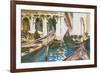 The Piazzetta, Venice-John Singer Sargent-Framed Giclee Print