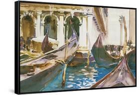 The Piazzetta, Venice-John Singer Sargent-Framed Stretched Canvas