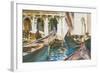 The Piazzetta, Venice-John Singer Sargent-Framed Giclee Print