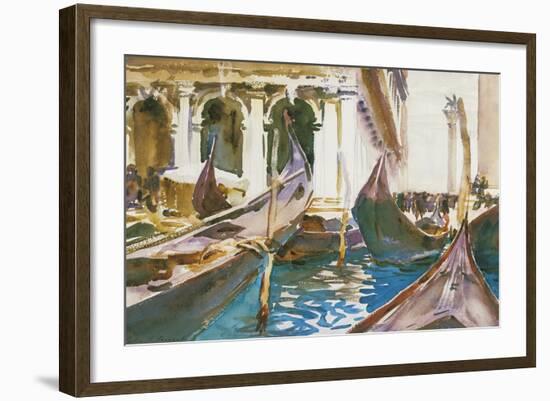 The Piazzetta, Venice-John Singer Sargent-Framed Giclee Print