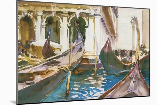 The Piazzetta, Venice-John Singer Sargent-Mounted Giclee Print