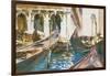 The Piazzetta, Venice-John Singer Sargent-Framed Giclee Print