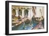 The Piazzetta, Venice-John Singer Sargent-Framed Premium Giclee Print