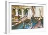 The Piazzetta, Venice-John Singer Sargent-Framed Premium Giclee Print