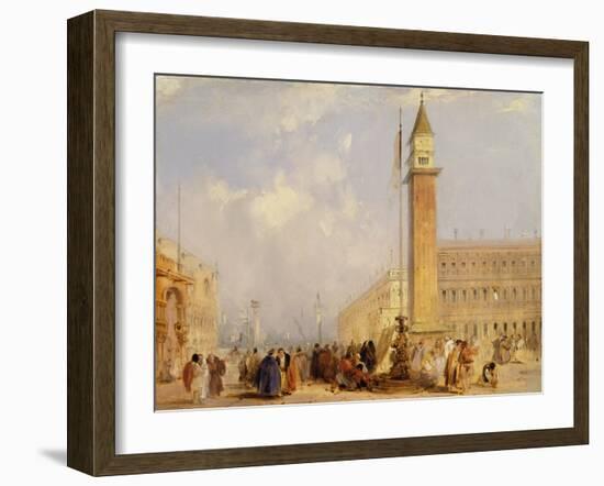 The Piazzetta, Venice-Edward Pritchett-Framed Giclee Print