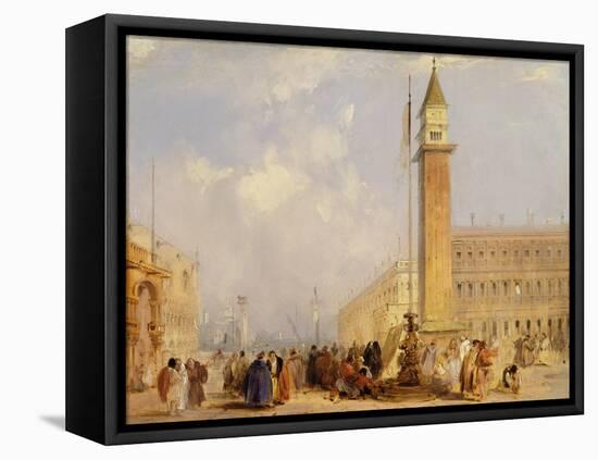 The Piazzetta, Venice-Edward Pritchett-Framed Stretched Canvas