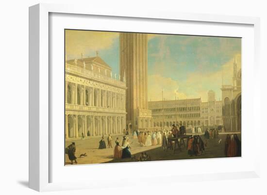 The Piazzetta, Venice-Luca Carlevarijs-Framed Giclee Print