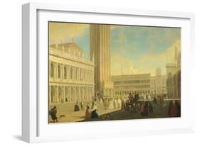 The Piazzetta, Venice-Luca Carlevarijs-Framed Giclee Print