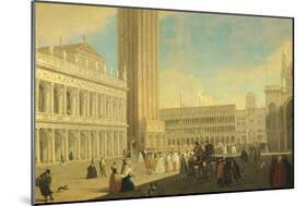 The Piazzetta, Venice-Luca Carlevarijs-Mounted Giclee Print