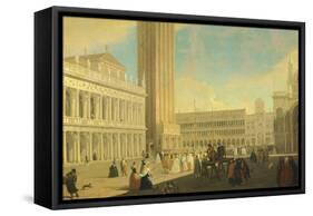 The Piazzetta, Venice-Luca Carlevarijs-Framed Stretched Canvas