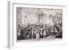 The Picadilly Nuisance, London, 1818-George Cruikshank-Framed Giclee Print
