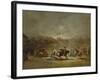 The Picadors Moment, Ca. 1855-Eugenio Lucas Velazquez-Framed Giclee Print