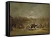 The Picadors Moment, Ca. 1855-Eugenio Lucas Velazquez-Framed Stretched Canvas