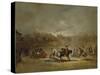The Picadors Moment, Ca. 1855-Eugenio Lucas Velazquez-Stretched Canvas