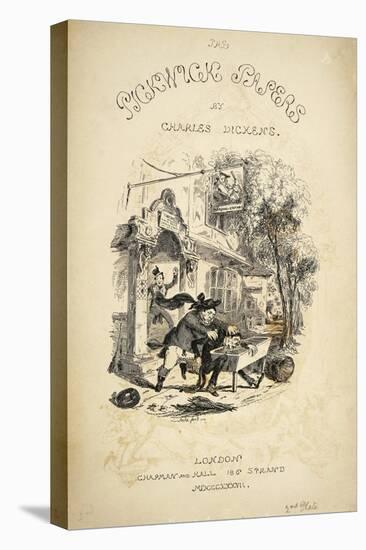 The Pickwick Papers, Novel-Charles Dickens-Stretched Canvas