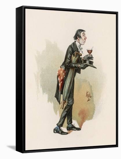 The Pickwick Papers: The Reverend Mr. Stiggin, The Hypocritical and Drunken Parson-Joseph Clayton Clarke-Framed Stretched Canvas