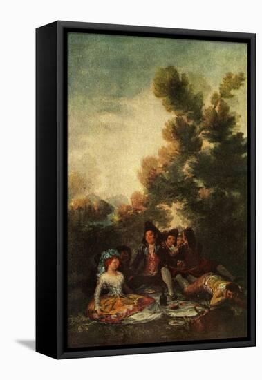 'The Picnic', 1785-1790, (1938)-Francisco Goya-Framed Stretched Canvas